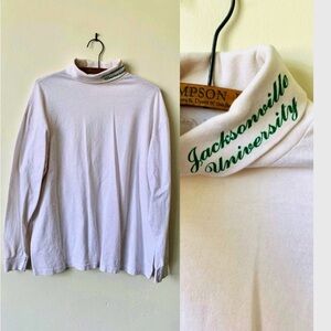 Vintage Jacksonville University Turtleneck 90’s 1990’s JU Dolphins Shirt